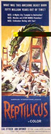 Reptilicus poster courtesy of The Movie Pals poster page